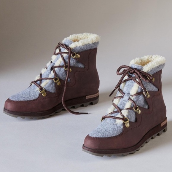 Sorel Shoes - Sorel Sneakchic Shearling & Leather Alpine Boots